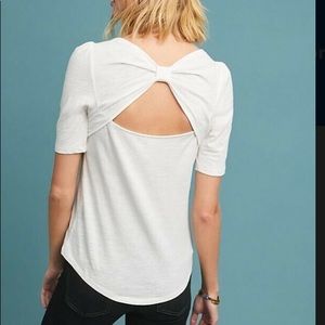 NWOT ANTHROPOLOGIE BOW-BACK SHORT SLEEVE TEE